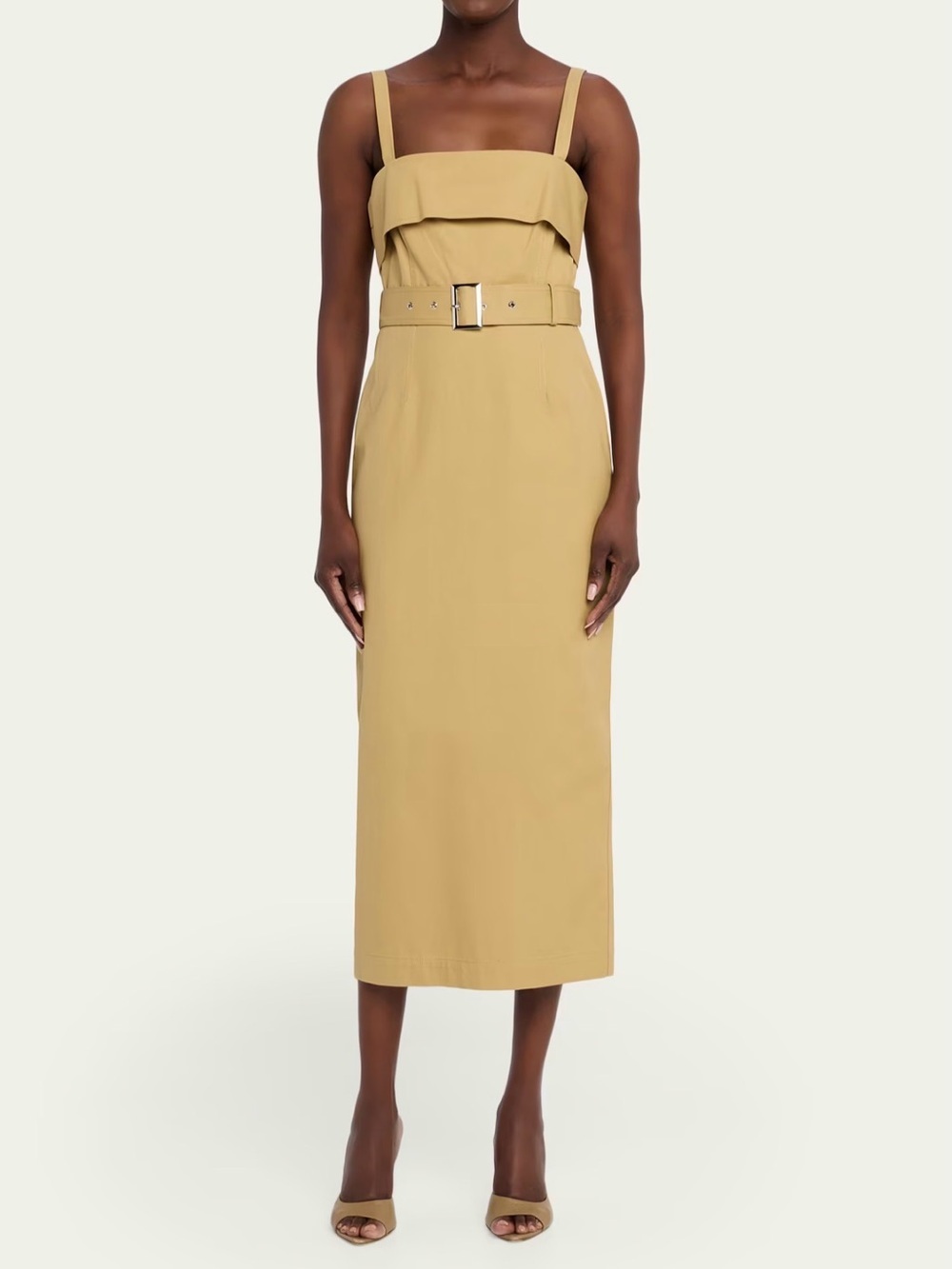 NWT - Toccin Raina Belted Midi Dress - Bisco - Sz 0